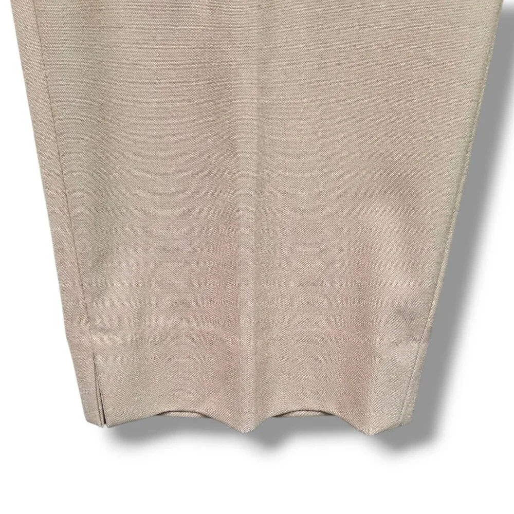 Talbots Hollywood Trouser Womens 14 Beige‎ Straight High Rise